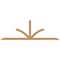 Ekena Millwork Richland Smooth Timber Gable Bracket, Western Red Cedar, 96"W x 32"H x 1 1/2"D x 3 1/2"F, 8/12 Pitch GBW096X32X0204RIC00SWR - alternate 1